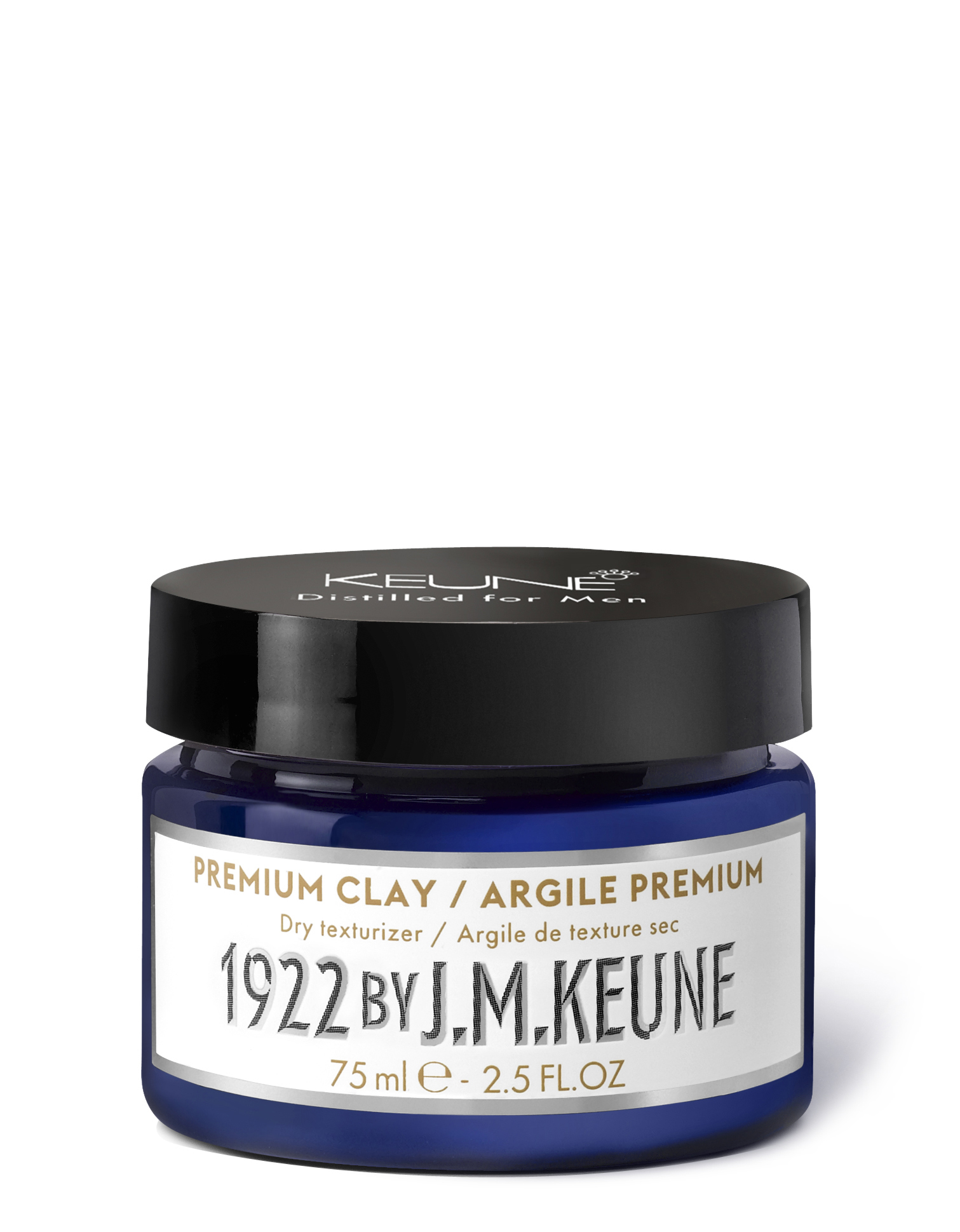 Entdecken Sie 1922 PREMIUM CLAY: Trockene Styling-Paste für Männer mit starkem Halt und mattem Finish. Ideal für das Haarstyling mittellanger bis kurzer Frisuren zur Texturierung und Definition.