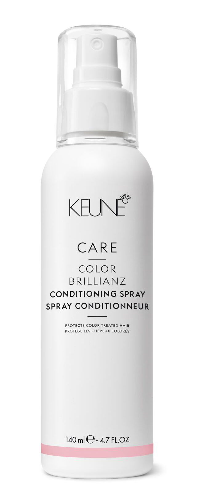 Entdecken Sie CARE COLOR BRILLIANZ CONDITIONG SPRAY. Dieses Leave-In-Conditioner-Spray ist maßgeschneidert für coloriertes Haar. Maximale Farbschutz vor schädlichen UVA- und UVB-Strahlen. Auf keune.ch