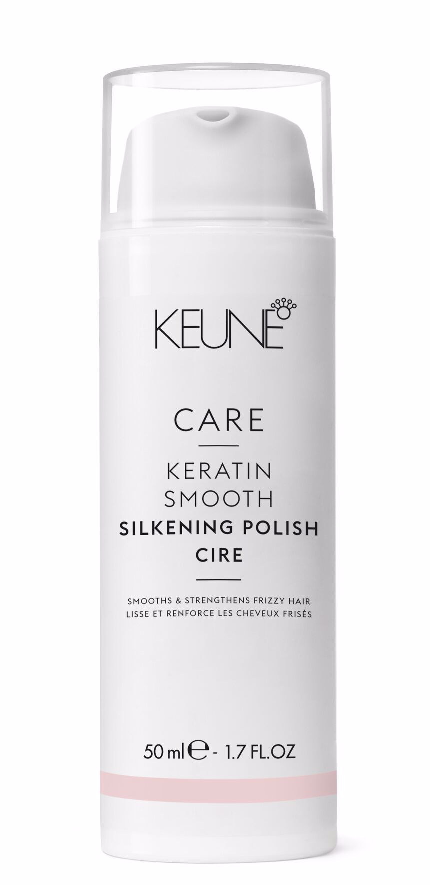 Glanzvolles Styling mit Care Keratin Silkening Polish - ein Zauber für trockene Haare. Besiege Frizz und erstrahle. Ideal für Haarstyling und Anti-Frizz. Auf keune.ch.